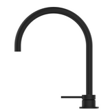 Bella Vista Mica Gooseneck Hob Sink/Basin Mixer Set Black HSK-5-BLK