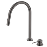 Bella Vista Mica Pull-Out Hob Mixer Set Gunmetal HSK-5-PO-GM