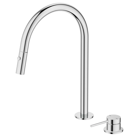 Bella Vista Mica Pull-Out Hob Mixer Set Chrome HSK-5-PO-CP
