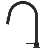 Bella Vista Mica Pull-Out Hob Mixer Set Black HSK-5-PO-BLK