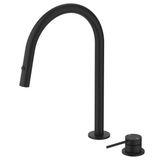 Bella Vista Mica Pull-Out Hob Mixer Set Black HSK-5-PO-BLK