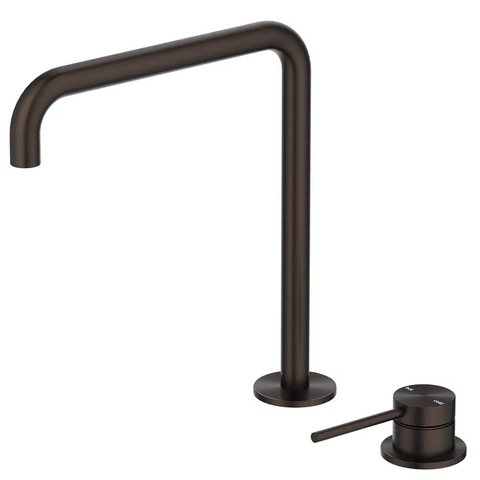Bella Vista Mica Soft-Square Hob Sink/Basin Mixer Set Dusk Bronze HSK-5-R90-DB