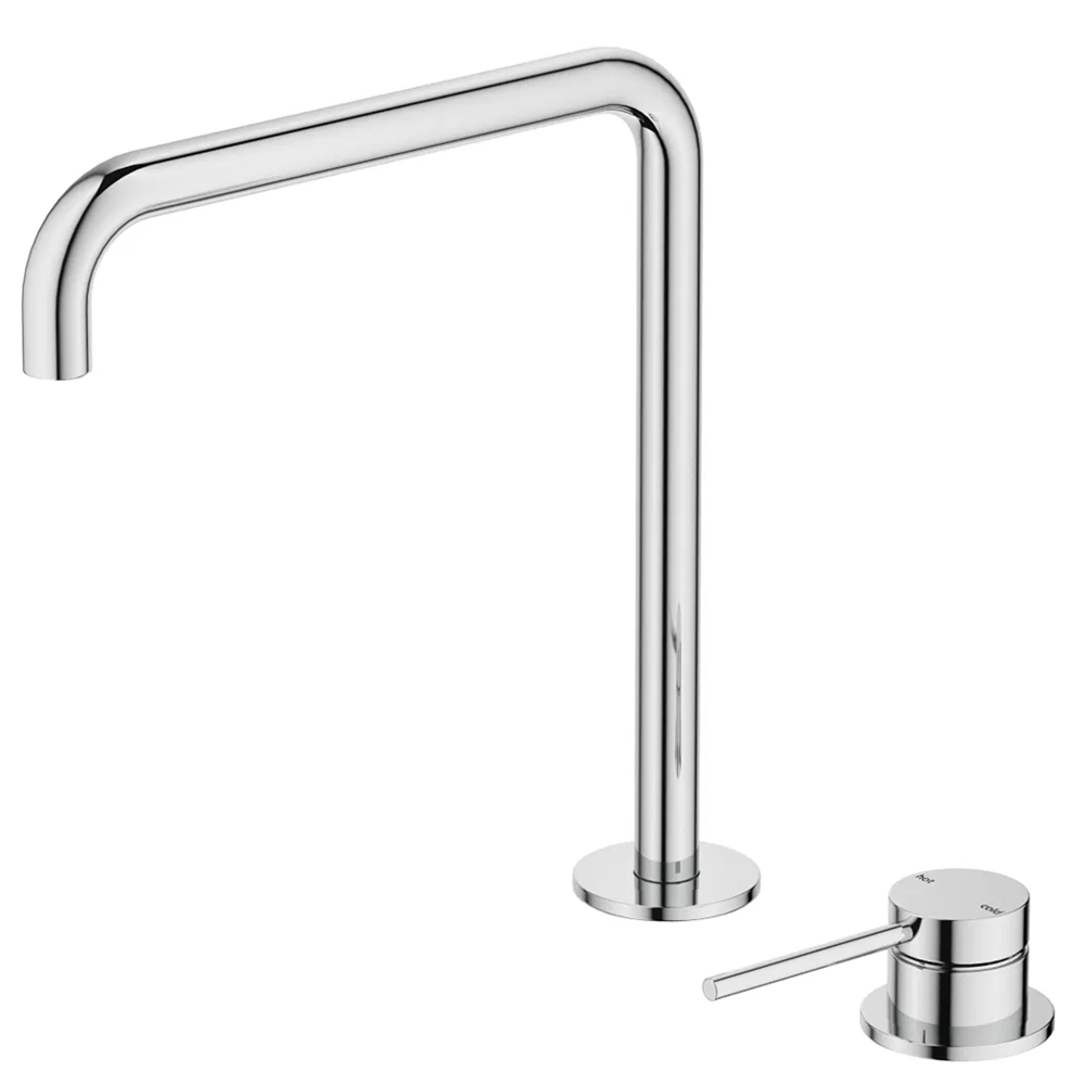 Bella Vista Mica Soft-Square Hob Sink/Basin Mixer Set Chrome HSK-5-R90-CP