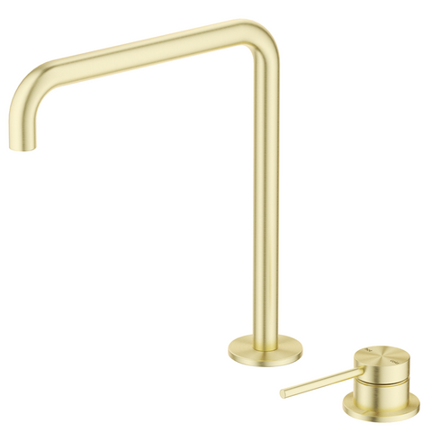 Bella Vista Mica Soft-Square Hob Sink/Basin Mixer Set French Gold HSK-5-R90-FG