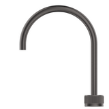 Bella Vista Mica Fluted Gooseneck Hob Sink/Basin Mixer Set Gunmetal HSK-6-NR-GM