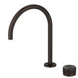 Bella Vista Mica Fluted Gooseneck Hob Sink/Basin Mixer Set Dusk Bronze HSK-6-NR-DB
