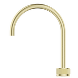 Bella Vista Mica Fluted Gooseneck Hob Sink/Basin Mixer Set French Gold HSK-6-NR-FG
