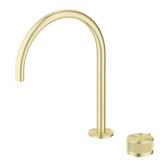 Bella Vista Mica Fluted Gooseneck Hob Sink/Basin Mixer Set French Gold HSK-6-NR-FG