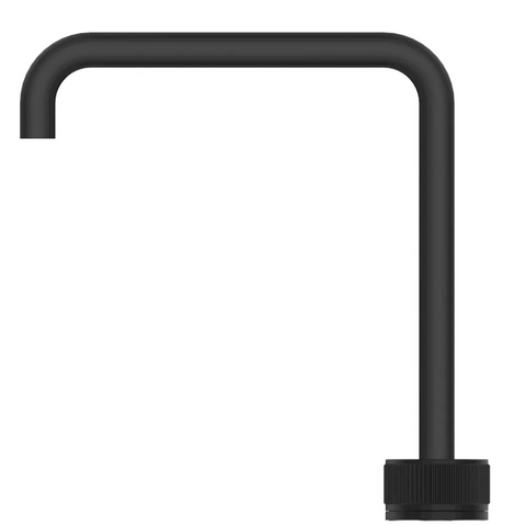 Bella Vista Mica Fluted Soft-Square Hob Sink/Basin Mixer Set Black HSK-6-NR-R90-BLK