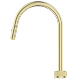 Bella Vista Mica Fluted Pull-Out Hob Mixer Set French Gold HSK-6-NR-PO-FG