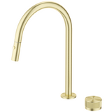 Bella Vista Mica Fluted Pull-Out Hob Mixer Set French Gold HSK-6-NR-PO-FG