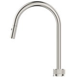 Bella Vista Mica Fluted Pull-Out Hob Mixer Set Brushed Nickel HSK-6-NR-PO-BN