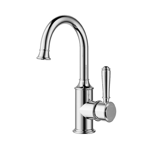 Ikon Clasico Gooseneck Basin Mixer Chrome HYB868-201