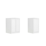Otti Hampshire Laundry Cabinet 1060mm White / Cloudy Carrara Top LA-1060-BOHW-CA