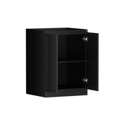Otti Hampshire Laundry Cabinet 1060mm Black / Pure White Top LA-1060-BOHB-PW