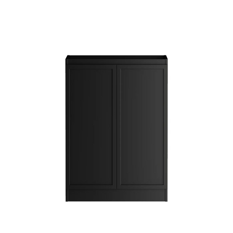 Otti Hampshire Laundry Cabinet 1060mm Black / Matte White Top LA-1060-BOHB-MW