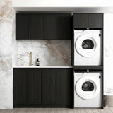 Otti Hampshire Laundry Kit 1960C Black / Cloudy Carrara Top LA-1960C-BOHB-CA