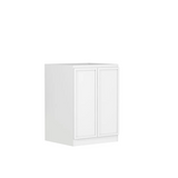 Otti Hampshire Laundry Cabinet 1300mm White / Cloudy Carrara Top LA-1300-BOHW-CA