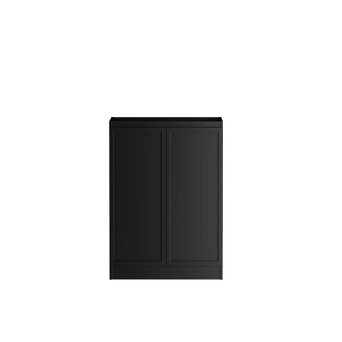 Otti Hampshire Laundry Cabinet 1300mm Black / Matte White Top LA-1300-BOHB-MW