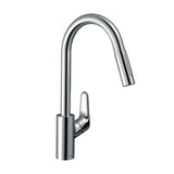 Hansgrohe Focus M41 Single Lever Kitchen Mixer 240mm Pull-Out Spray Chrome 31815003