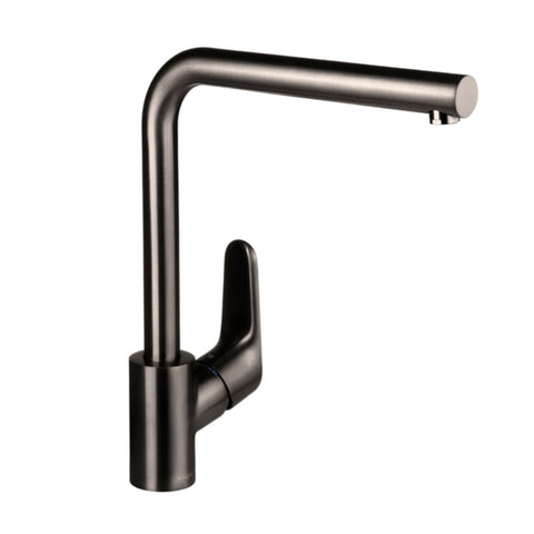 Hansgrohe Decor Single Lever Kitchen Mixer 280mm Brushed Black Chrome 31817343