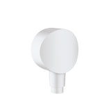 Hansgrohe Fixfit Wall Outlet S w/ Non-Return Valve & Synthetic Connection Angle Matte White 26453700