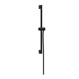 Hansgrohe Unica Shower Bar Pulsify S 650mm w/ Push Slider & Isiflex Shower Hose Matte Black 24400670