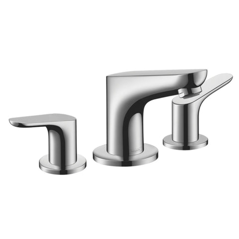 Hansgrohe Focus 3-Hole Basin Mixer 100 w/ Pop-Up Waste Set Chrome 31937000