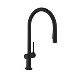 Hansgrohe Talis M54 Single Lever Kitchen Mixer 210 Pull-Out Spray Matte Black 72800673