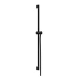 Hansgrohe Unica Shower Bar Pulsify S 900mm w/ Push Slider & Isiflex Shower Hose Matte Black 24401670