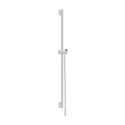 Hansgrohe Unica Shower Bar Pulsify S 900mm w/ Push Slider & Isiflex Shower Hose Matte White 24401700