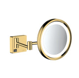 Hansgrohe Addstoris Shaving Mirror w/ Led Light Polished Gold Optic 41790990