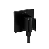 Hansgrohe Fixfit E Wall Outlet w/ Shower Holder Matte Black 26889670