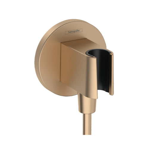 Hansgrohe Fixfit S Wall Outlet w/ Shower Holder Brushed Bronze 26888140