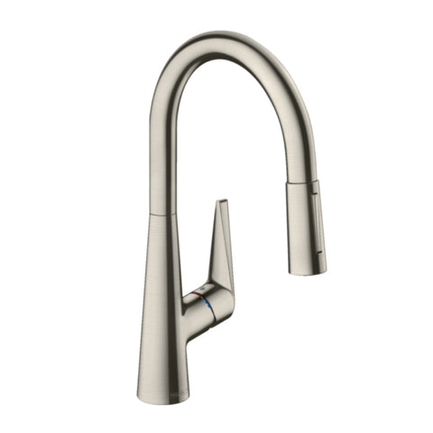 Hansgrohe Talis S M51 Kitchen Mixer 200 Pull-Out Spray Stainless Steel 72813803