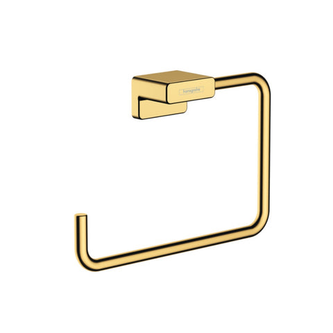 Hansgrohe Addstoris Towel Ring Polished Gold Optic 41754990