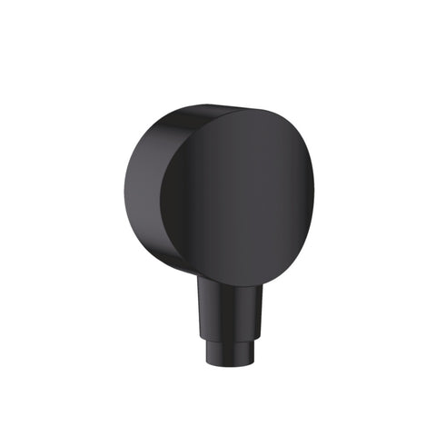 Hansgrohe Fixfit Wall Outlet S w/ Non-Return Valve & Synthetic Connection Angle Matte Black 26453670