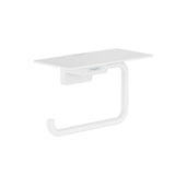 Hansgrohe Addstoris Toilet Paper Holder w/ Shelf Matte White 41772700