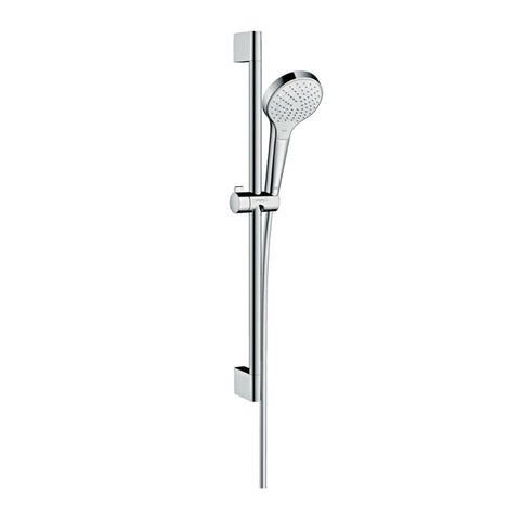 Hansgrohe Croma Select S Shower Set Vario Ecosmart w/ Shower Bar 650mm White/Chrome 26563400