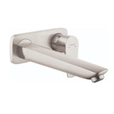 Hansgrohe Talis E Single Lever Basin Mixer For Concealed Installation Wall-Mounted w/ Spout Brushed Nickel 71734823