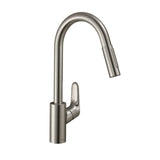 Hansgrohe Focus M41 Kitchen Mixer 240mm Pull-Out Spray Stainless Steel 31815803