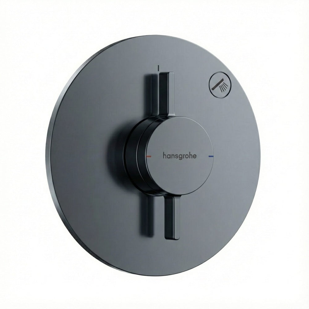 Hansgrohe Duoturn S Mixer For Concealed Installation 1 Function Brushed Black Chrome 75618343