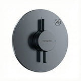 Hansgrohe Duoturn S Mixer For Concealed Installation 1 Function Brushed Black Chrome 75618343