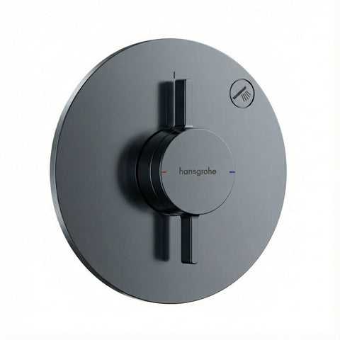 Hansgrohe Duoturn S Mixer For Concealed Installation 1 Function Brushed Black Chrome 75618343