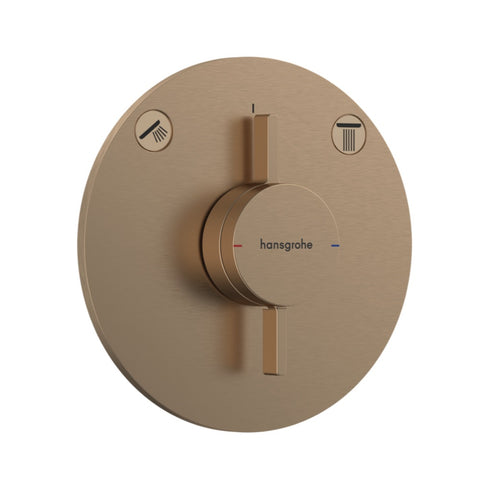 Hansgrohe Duoturn S Mixer For Concealed Installation 2 Functions Brushed Bronze 75418143