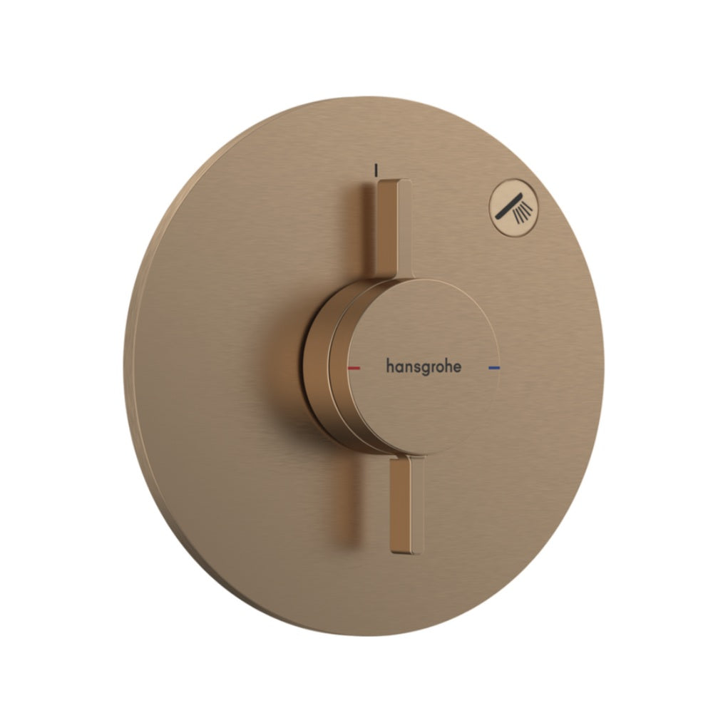 Hansgrohe Duoturn S Mixer For Concealed Installation 1 Function Brushed Bronze 75618143