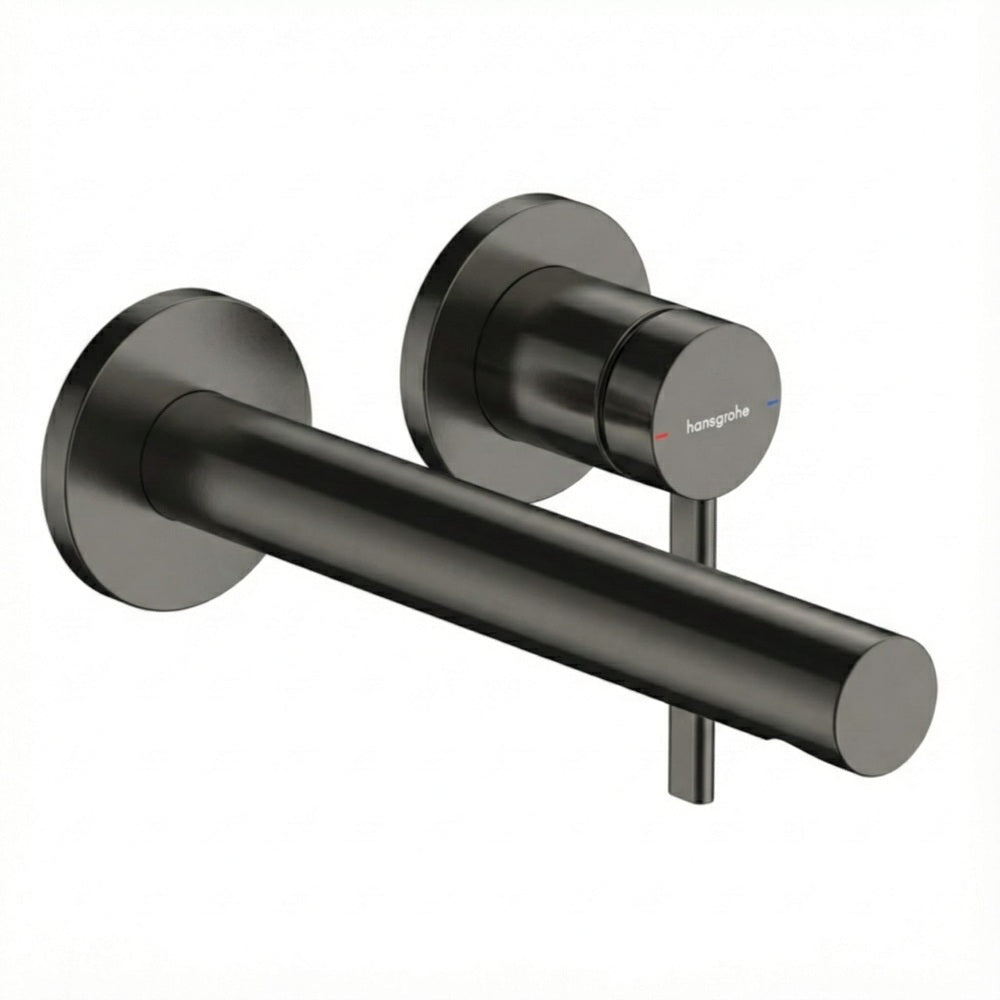 Hansgrohe Zesis S Single Lever Basin Mixer For Concealed Installation Wall-Mounted w/ Spout 19.4 cm Lead Free Brushed Black Chrome 74750343