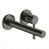 Hansgrohe Zesis S Single Lever Basin Mixer For Concealed Installation Wall-Mounted w/ Spout 19.4 cm Lead Free Brushed Black Chrome 74750343