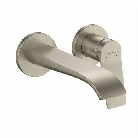 Hansgrohe Vivenis Single Lever Basin Mixer For Concealed Installation Wall-Mounted w/ Spout 19.2 cm Lead Free Brushed Nickel 75050823