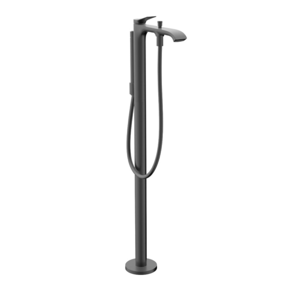 Hansgrohe Vivenis Single Lever Bath Mixer Floor-Standing 2 Ticks Brushed Black Chrome 75445349